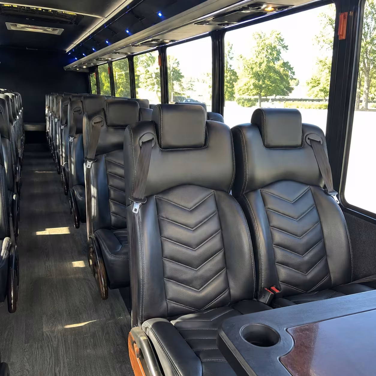15 35 passenger minibus interior