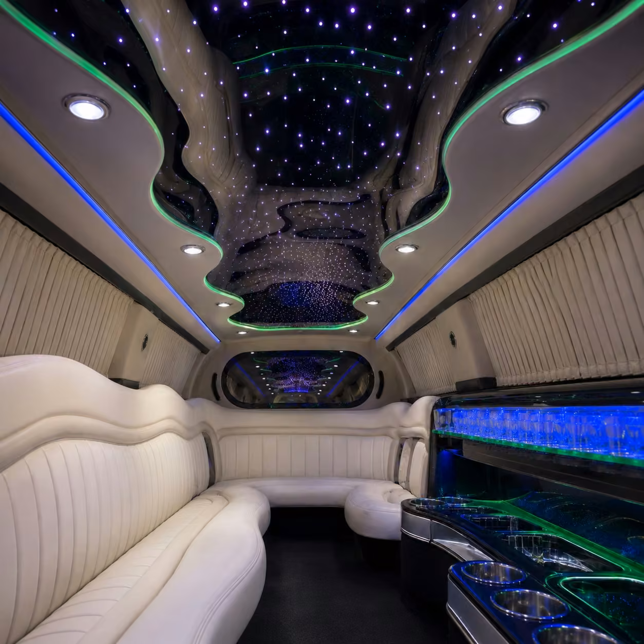 chrysler 300 limo inside