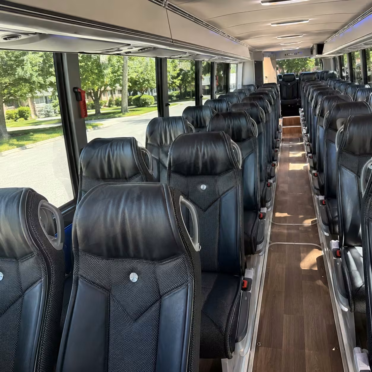 fort myers charter bus interior