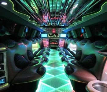 Hummer limo interior Punta Rassa